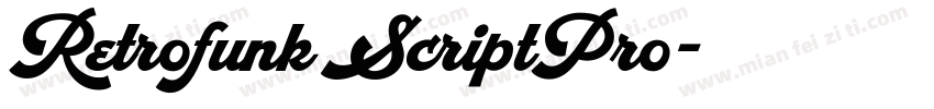 Retrofunk ScriptPro字体转换